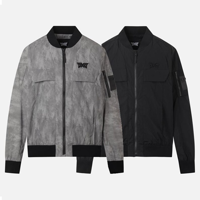 PXG 남성 패턴 아노락 자켓 바람막이 2칼라