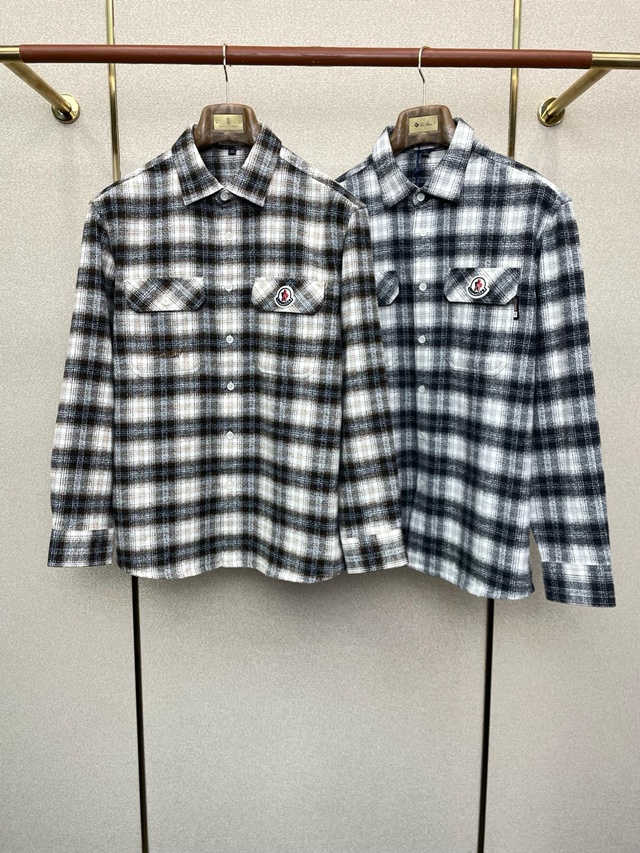 몽클레어 캐주얼 체크 셔츠 2칼라