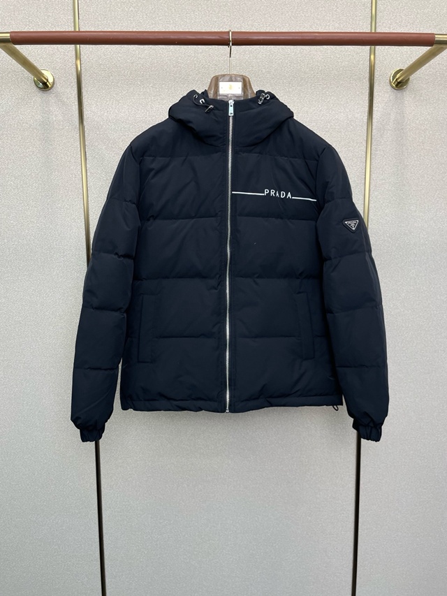 프라다 후드 다운 재킷 패딩 점퍼