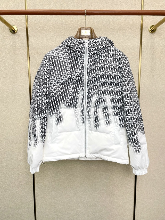 디올 오블리크 후드 다운 재킷 패딩 점퍼