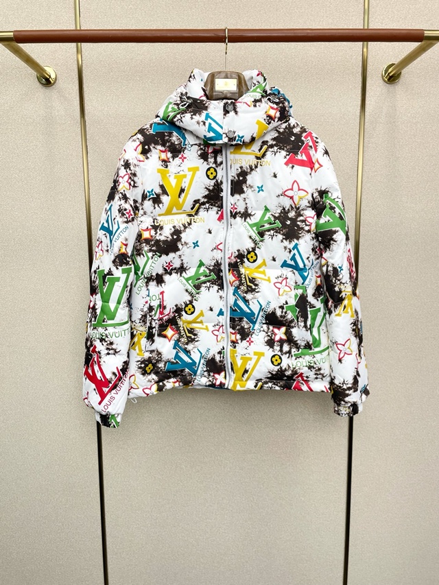 루이비통 모노그램 후드 다운 재킷 패딩
