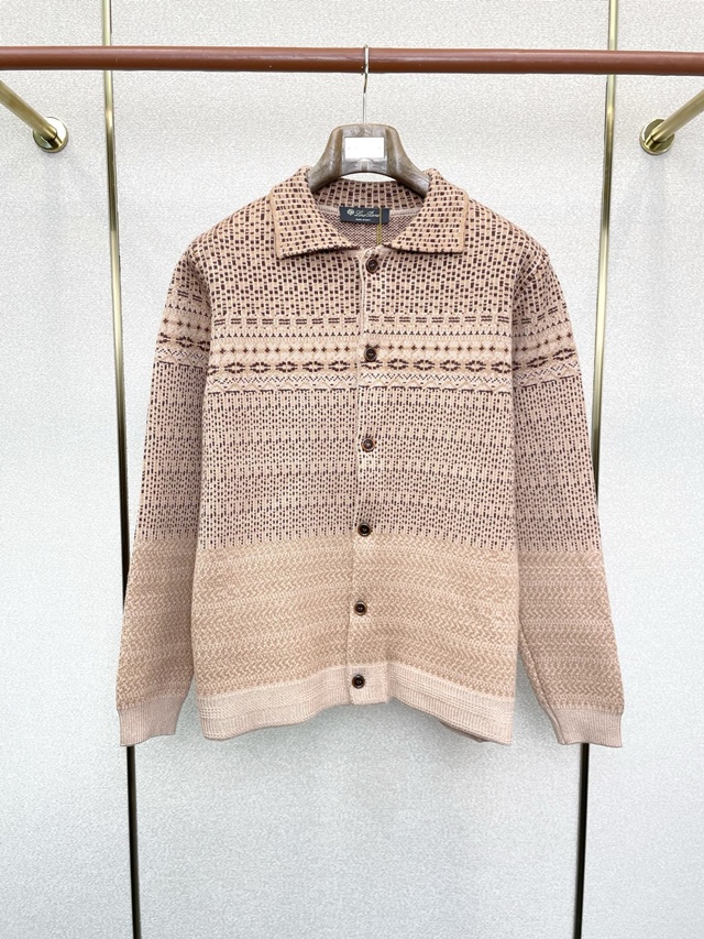 로로피아나 카라 니트 가디건