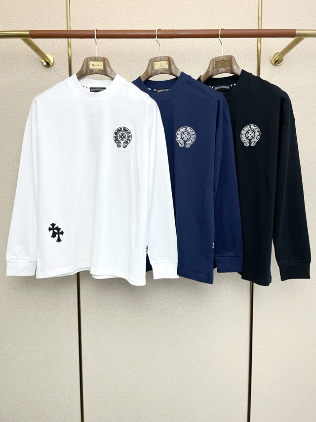 크롬하츠 라운드 긴팔티 3칼라