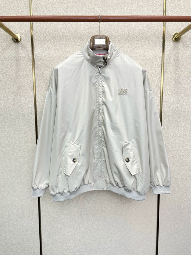 미우미우 코튼 블루종 재킷 점퍼