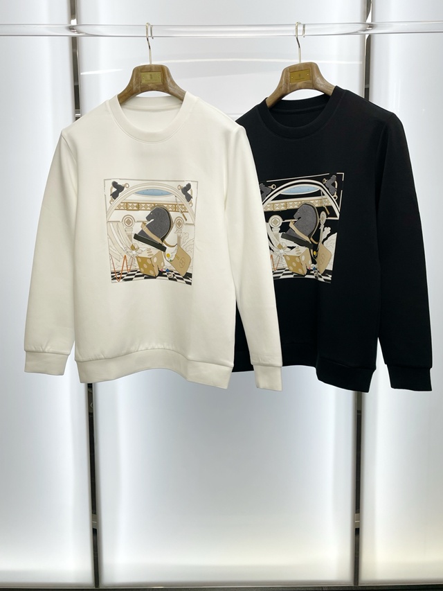 에르메스 스웨트셔츠 맨투맨 라운드티 2칼라