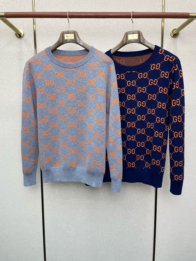 구찌 니트 스웨터 2칼라