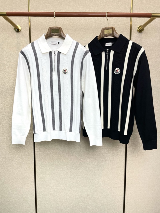 몽클레어 카라 긴팔 니트 2칼라