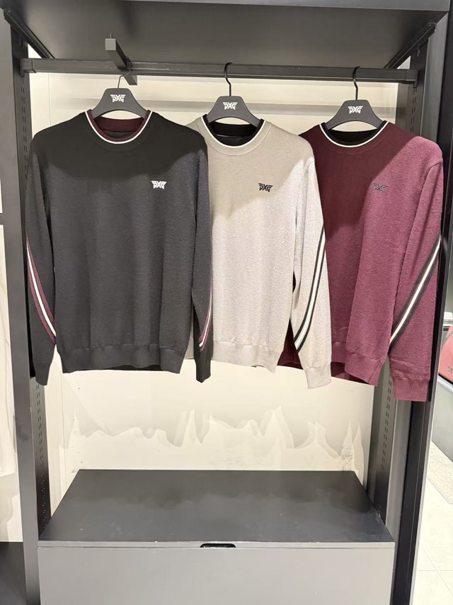 PXG 겨울 라운드 윈드프루프 남성 스웨터 3칼라