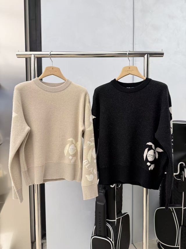 랑방블랑 여성 니트 스웨터 2칼라