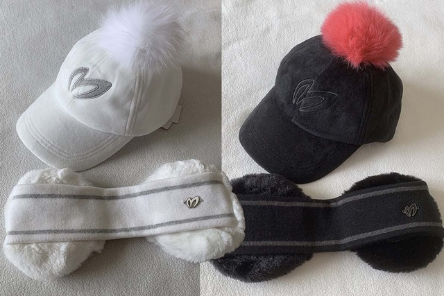 마스터버니에디션 여성 겨울 털 모자 2칼라