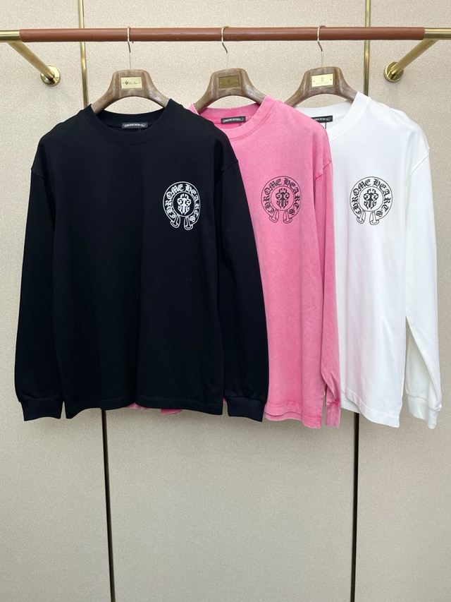 크롬하츠 라운드 긴팔티 3칼라