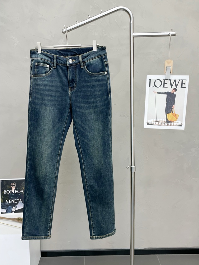 디올 기모 데님 바지 팬츠