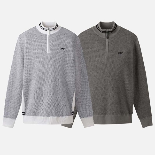 PXG 남성 겨울 하프집업 윈드프루프 스웨터 2칼라