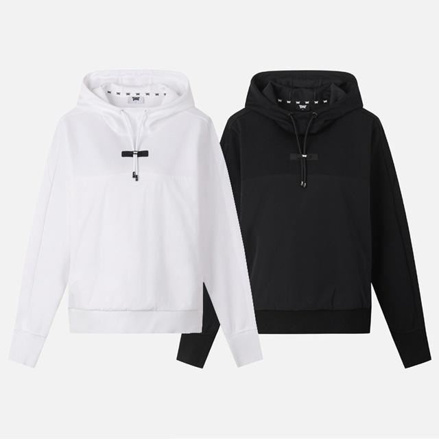 PXG 여성 믹스 후드 맨투맨 후드티 2칼라