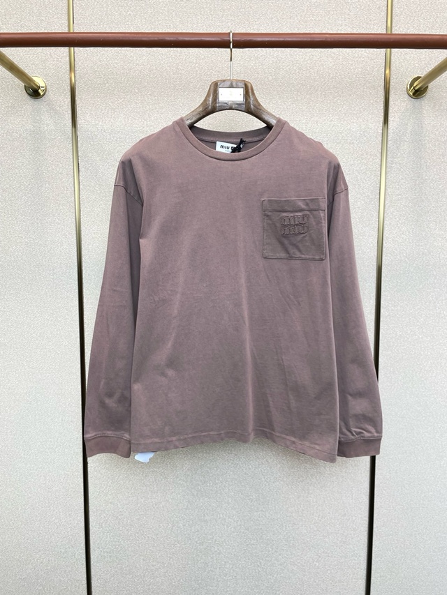 미우미우 라운드 긴팔티