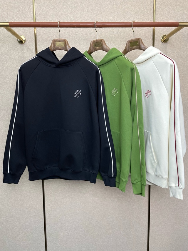 루이비통 엠브로이더드 후드 스웨트셔츠 후드티 후디 3칼라