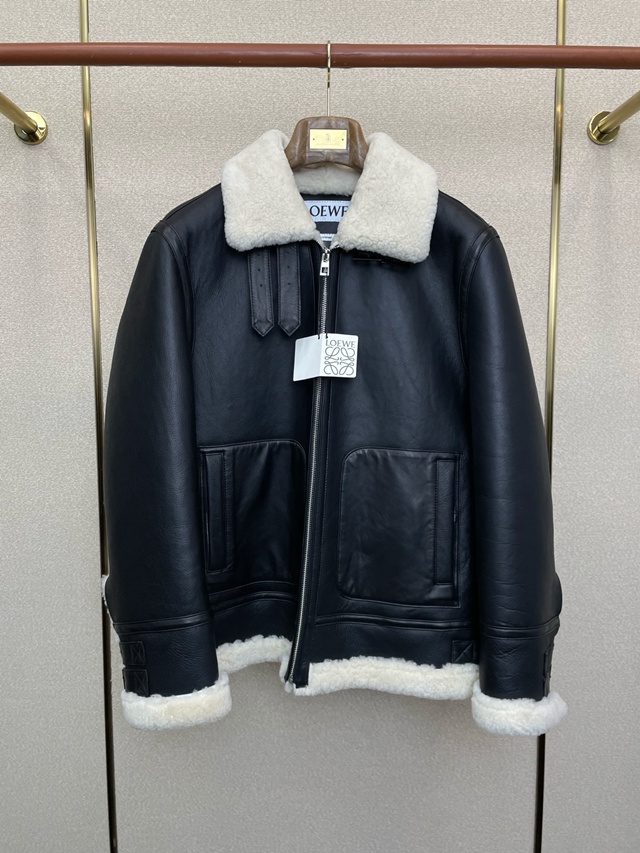 로에베 가죽 자켓 재킷 무스탕