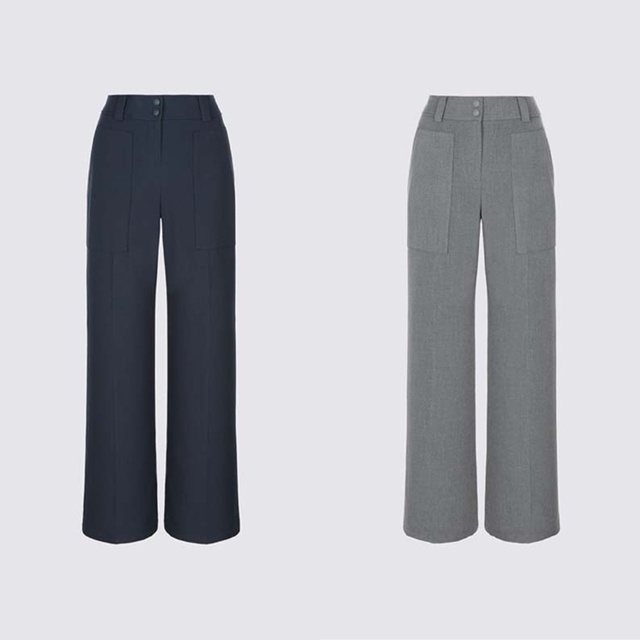 지포어 여성 방풍 플레어 바지 팬츠 2칼라