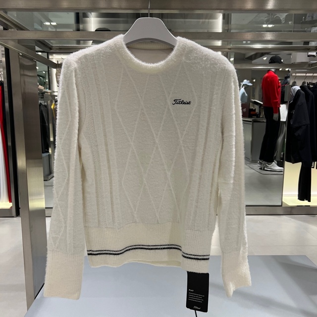 타이틀리스트 여성 방풍 니트 스웨터