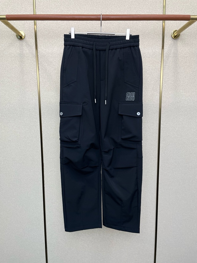미우미우 카고 트랙 팬츠 밴딩바지 트레이닝 하의
