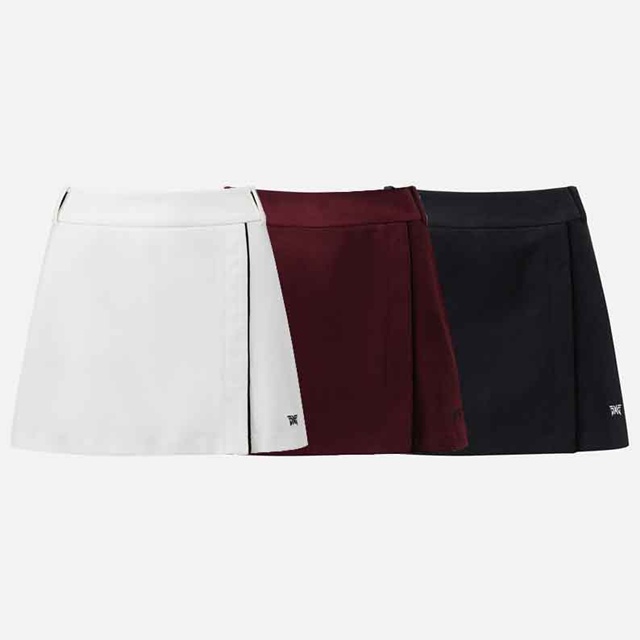 PXG 여성 겨울 A라인 랩 스커트 3칼라