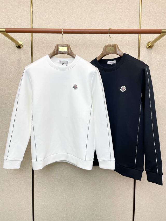 몽클레어 라운드 긴팔티 2칼라