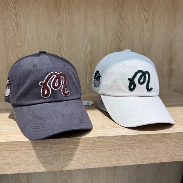 말본 M 로고 볼캡 골프 모자 2칼라