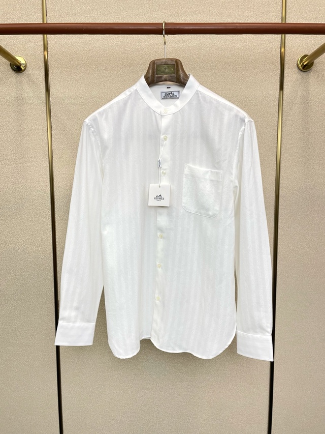 에르메스 차이나넥 긴팔 셔츠 남방