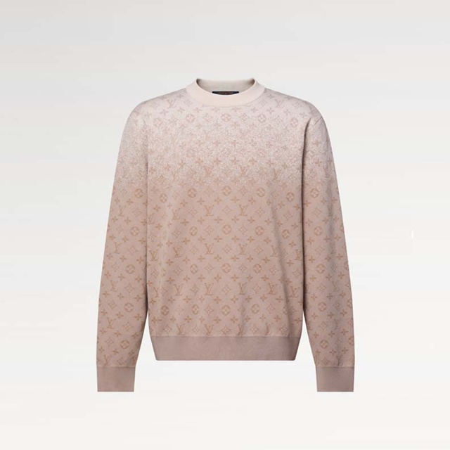 루이비통 모노그램 롱 슬리브드 크루넥 니트 스웨터 1AJTX6