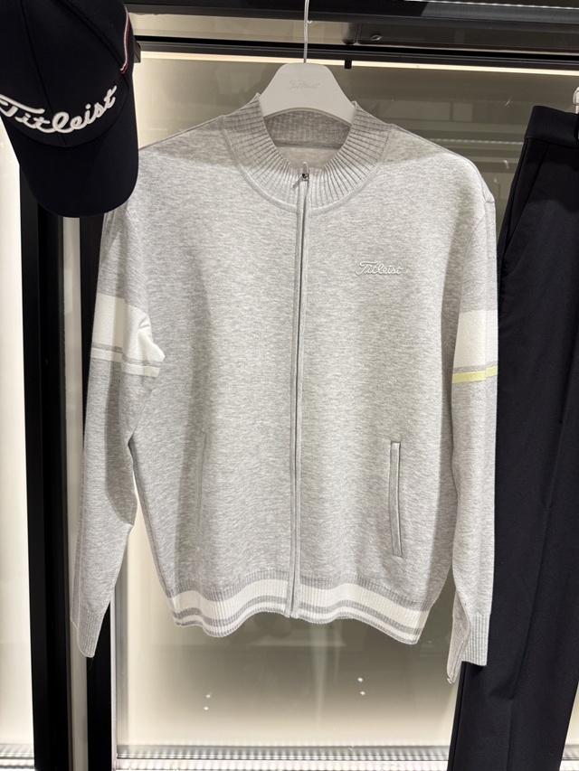 타이틀리스트 남성 니트 집업 가디건