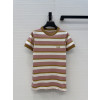 프라다 스트라이프 여성 반팔티 티셔츠