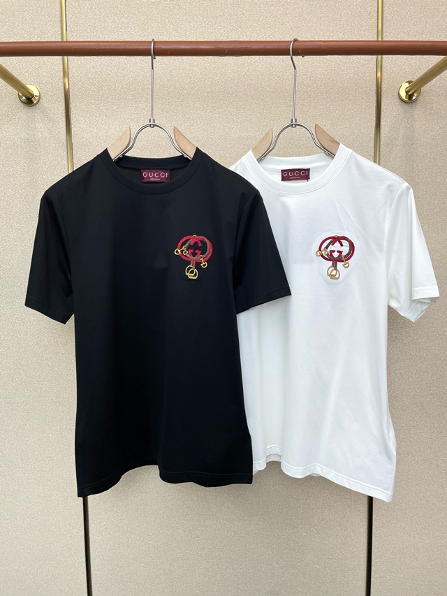 구찌 라운드 반팔티 티셔츠 2칼라