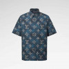 루이비통 프린티드 모노그램 쇼트 슬리브드 반팔 셔츠 1AHVU1