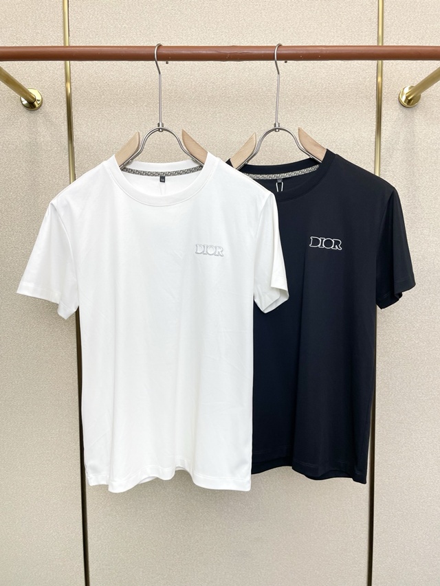 디올 라운드 반팔티 티셔츠 2칼라