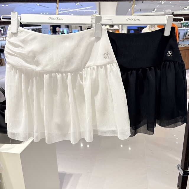 페어라이어 여성 플리츠 스커트 2칼라