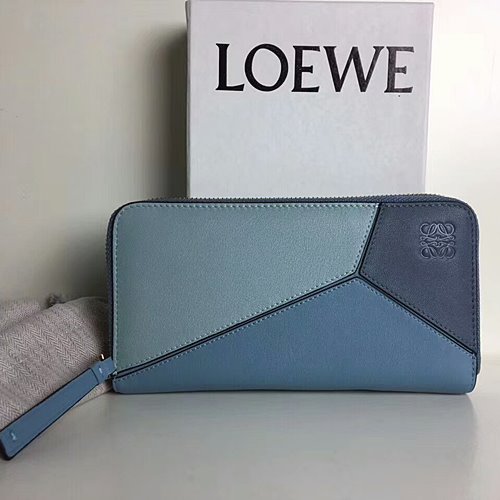 LOEWE 여성 장지갑  -블루