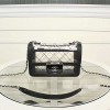 샤넬 화이트 Transparent Toile/램스킨 핑크 Beauty Lock 플랩 백
