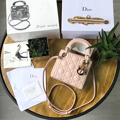 디올 오리지널 램스킨 미니 lady dior bag 44500