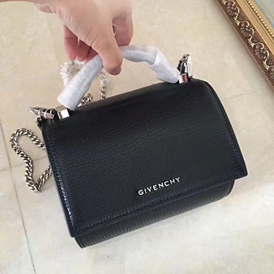 지방시 스몰 판도라 Box 오리지널 러빙패턴 가죽 18cm