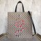 [Gucci Bestiary] 스네이크 프린트 소프트 GG 수프림 토트백  -450950