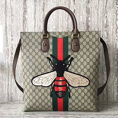구찌 [Gucci Bestiary]  프린트 소프트 GG 수프림 남성 토트백
