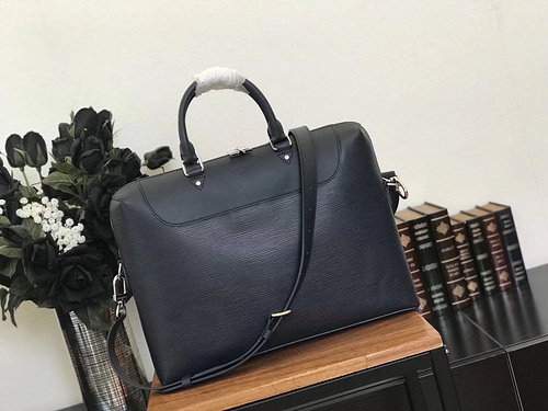 루이비통 M50163 에삐 레더 느와르 포르트 도큐멍 주르 