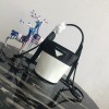 프라다 미니 가죽 버킷백 1BE015 화이트