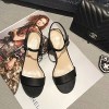 샤넬 여성 샌들  4cm/블랙