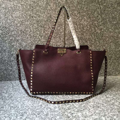 발렌티노 락스터드 라지 토드 0973 dark red