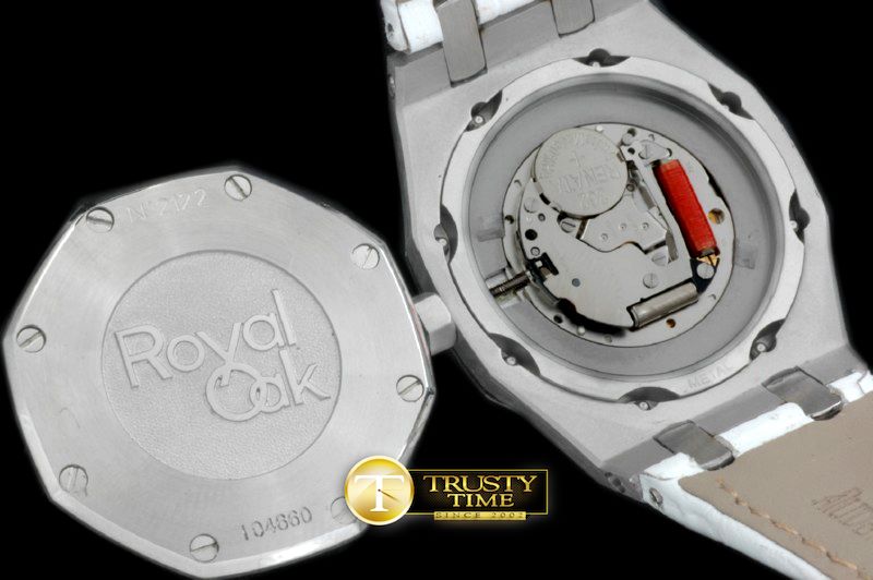 오데마피게 Royal Oak Ladies SS/LE White SQtz -AP0258A