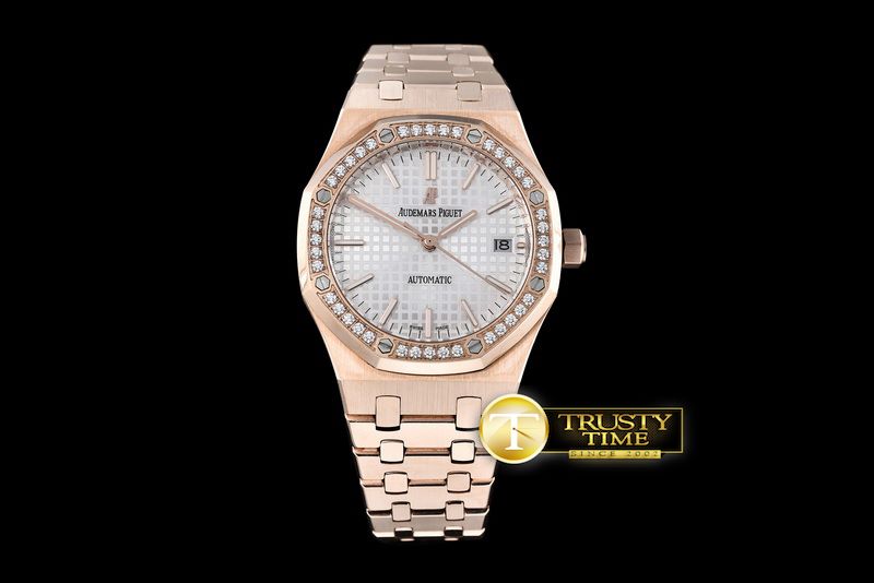 오데마피게 Royal Oak 15400 RG/RG Diam White JHF M9015/3120 -AP0364B