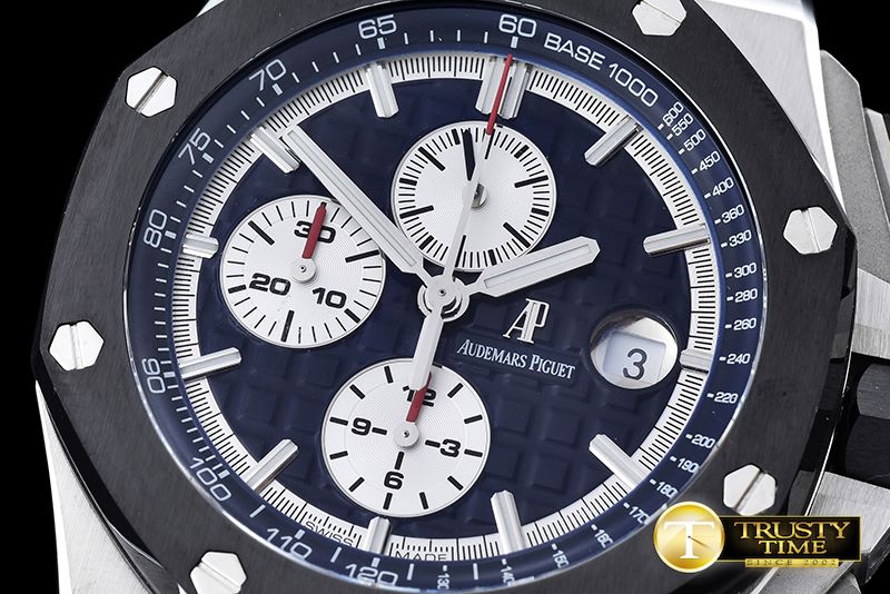 오데마피게 AP Royal Oak Chrono SS/RU Blue A3126Noob -AP0370A