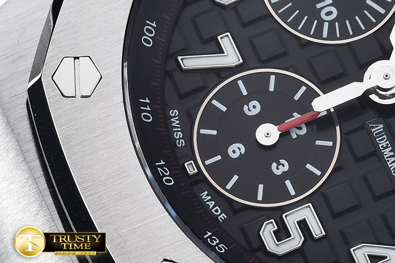 오데마피게 AP Royal Oak Chrono 26470 SS/SS Black A3126Noob -AP0374B