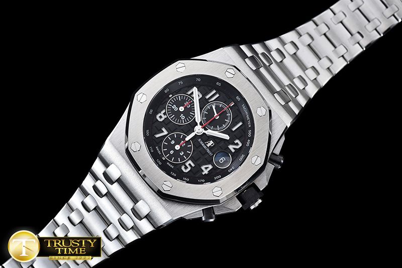 오데마피게 AP Royal Oak Chrono 26470 SS/SS Black A3126Noob -AP0374B